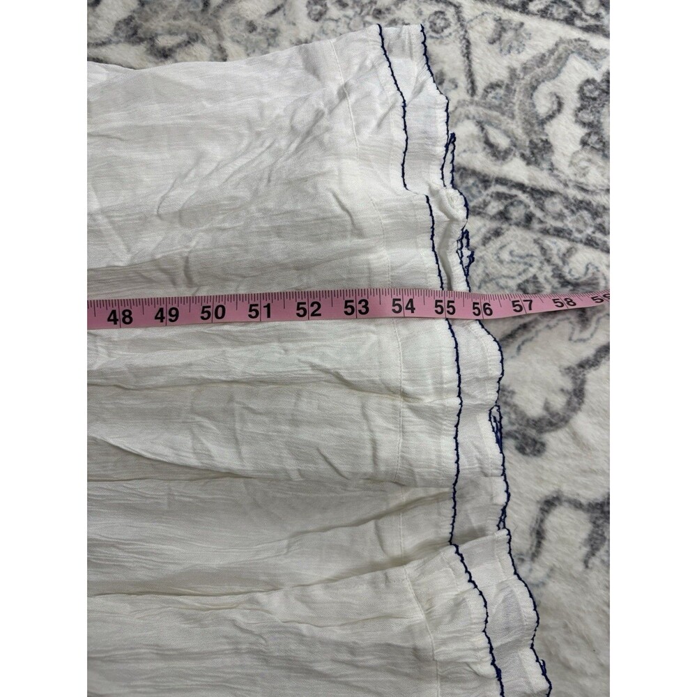 Lulus Tickets To Paradise White Embroidered Maxi Size Medium Dress Boho Coastal - Picture 8 of 12